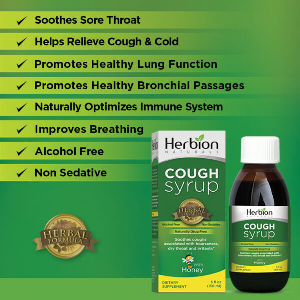 Herbion Naturals Cough Syrup 5 oz - Image 4