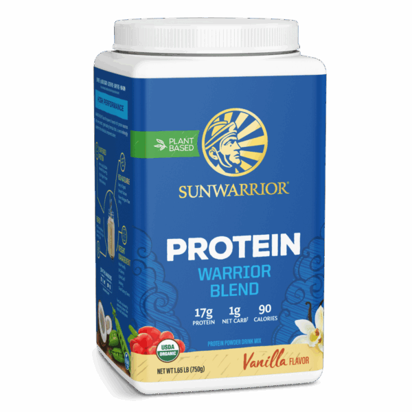 Sunwarrior Organic Vanilla Protein Warrior Blend 1.65 lb
