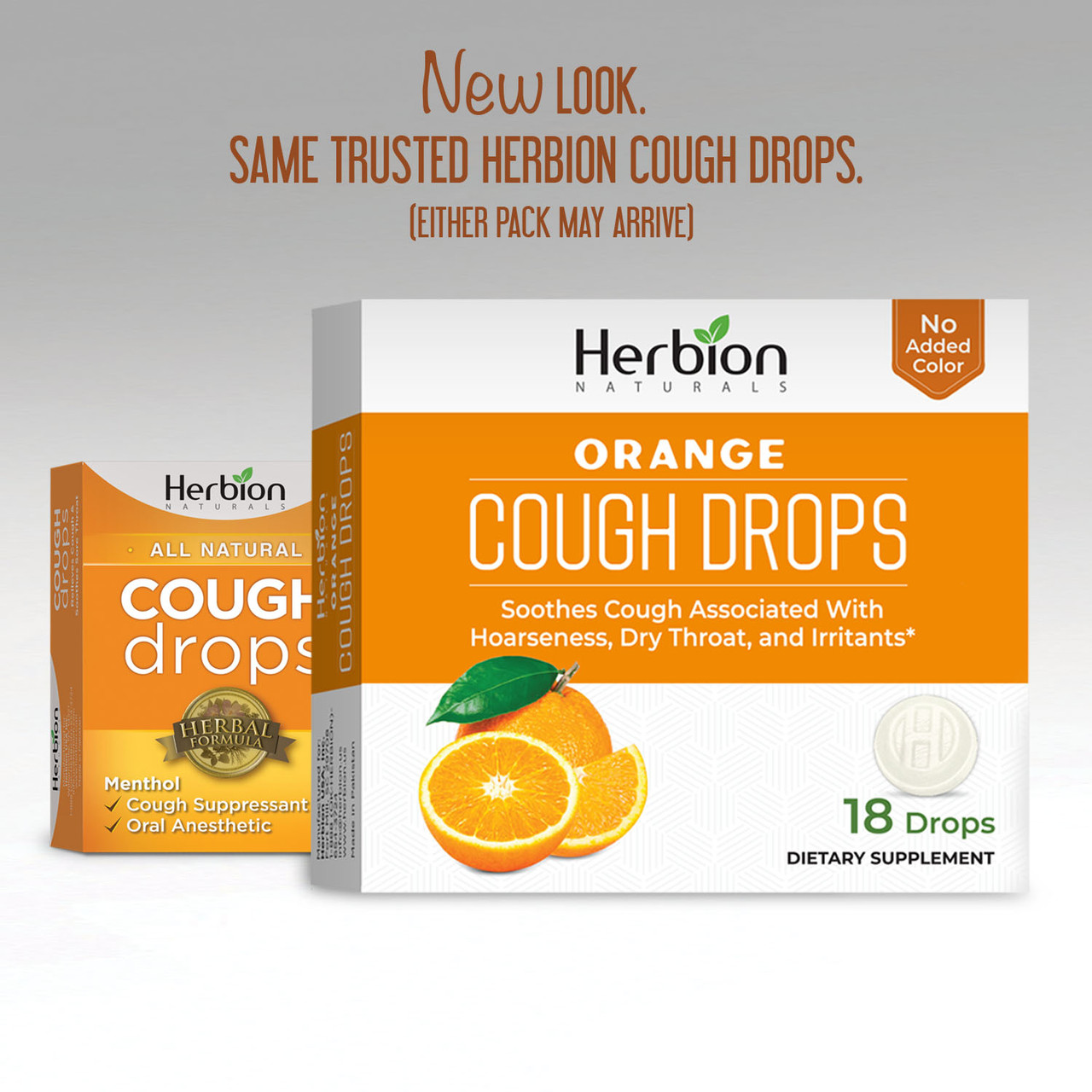 Herbion Naturals Organge Cough Drops 18 Drops - Image 2