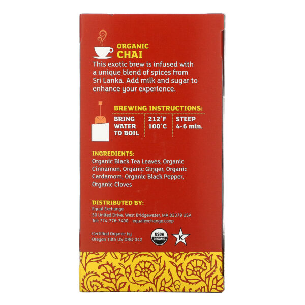 Equal Exchange Black Chai (6x20 Bag) - Image 2
