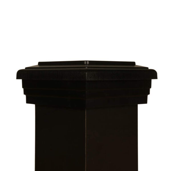 4x4 Post Cap ¦ Black Flat Top - Image 3