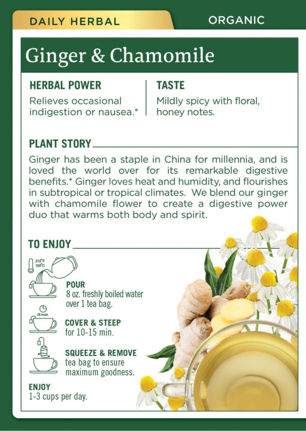 Traditional Medicinals Golden Ginger Tea (6x16 Bag) - Image 2