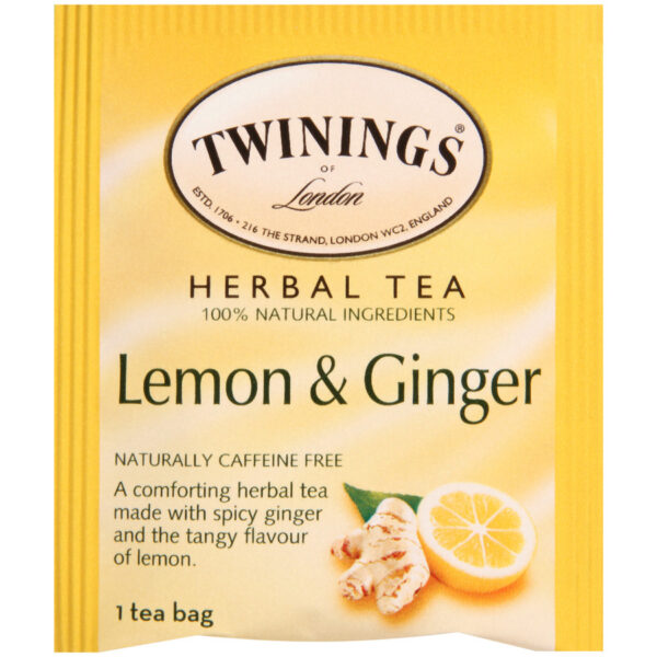 Twinings Lemon & Ginger Tea (6x20 Bag) - Image 2