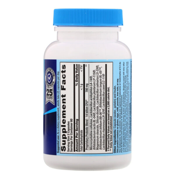 Nutrition Now Pb8 Pro-Biotic Acidophilus (1x120 CAP) - Image 2
