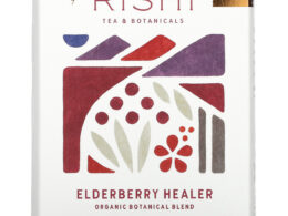 Rishi Organic Elderberry Healer Tea 15 Sachets (Pack of 6 Boxes)