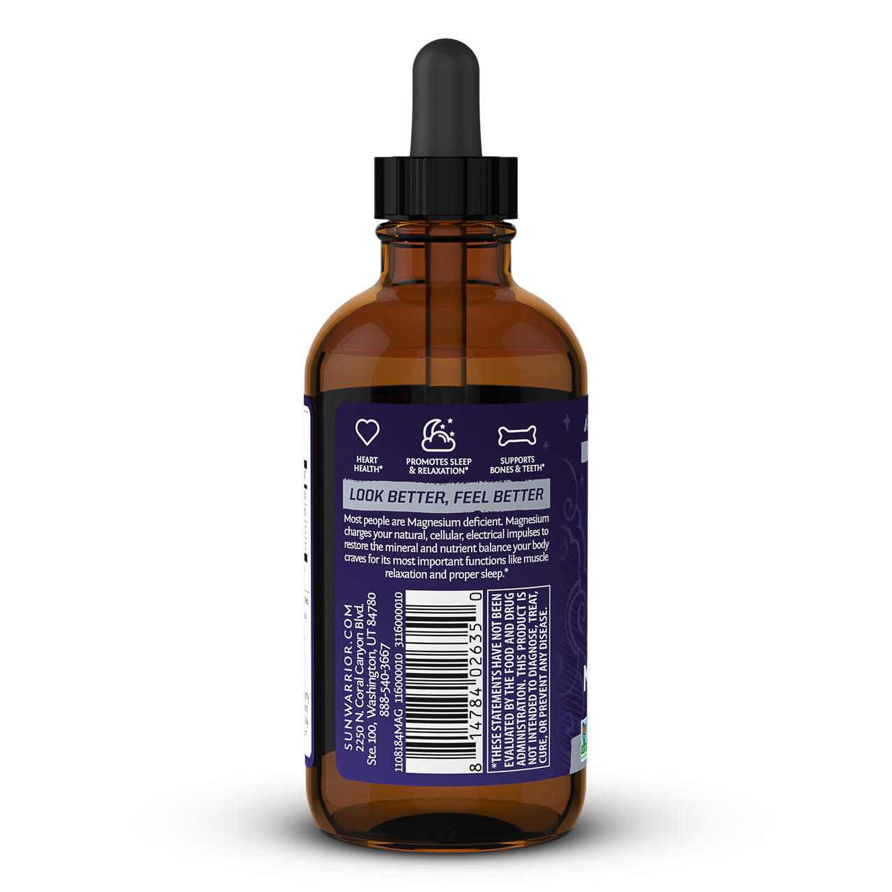 Sunwarrior Muscle & Sleep Magnesium 4 oz - Image 3