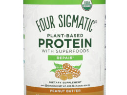 Four Sigmatic Organic Peanut Butter Plant-Based Protein with Superfoods 21.16 oz