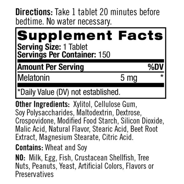 Natrol Melatonin 5 Mg Time Release (1x100 TAB) - Image 5