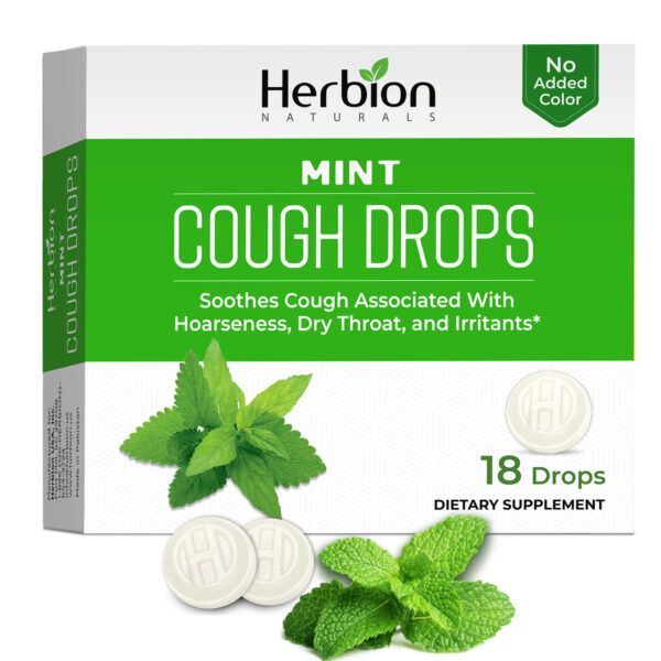 Herbion Naturals Mint Cough Drops 18 Drops