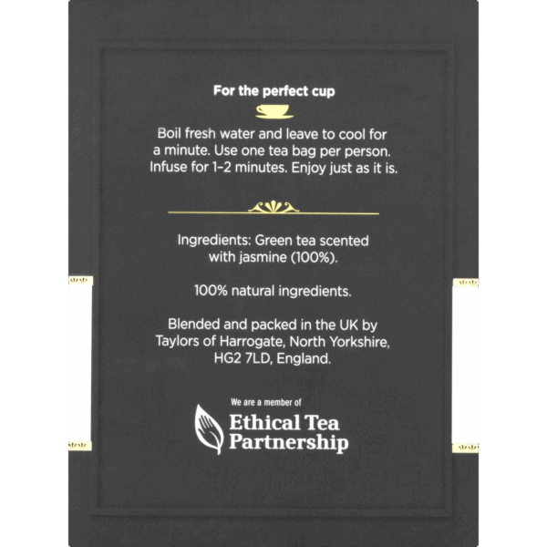Taylors Of Harrogate Jasmine Green Tea (6x20BAG ) - Image 3