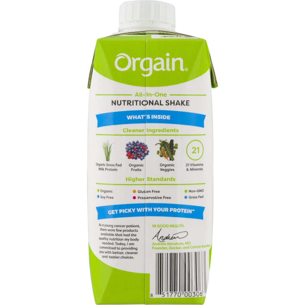 Orgain Organic Strawberry Nutrition Shake 4 Cartons (Pack of 3 Boxes) - Image 9