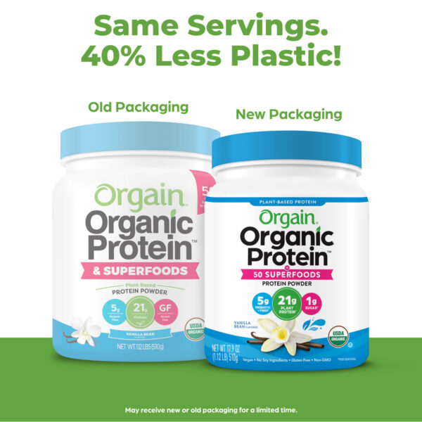 Orgain Organic Superfoods Protein powder Vanilla 2.02 lb - Image 4