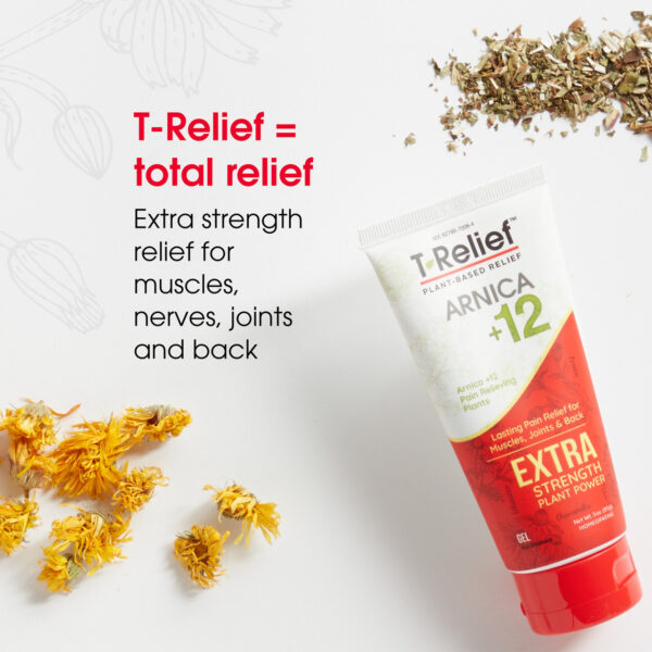 T-Relief Arnica+12 Extra Strength Pain Relief Gel 3 oz - Image 6