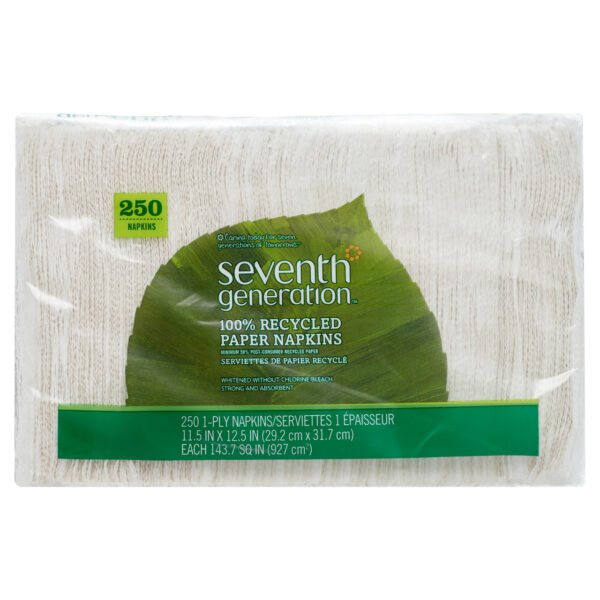 Seventh Generation White Napkins Lunch (12x250 CT) - Image 5
