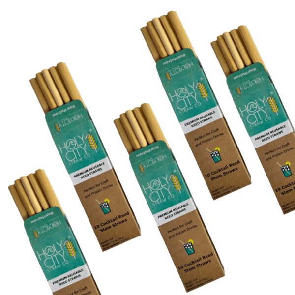 5.5" Jumbo Reed Straws | 10ct. | 5 Pack Bundle