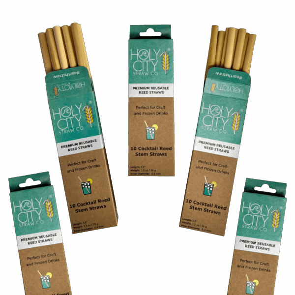 5.5" Jumbo Reed Straws | 10ct. | 5 Pack Bundle - Image 4