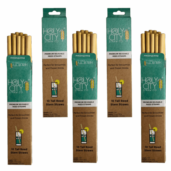 7.9" Jumbo Reed Straws | 10CT. | - 5 Pack Bundle - Image 5