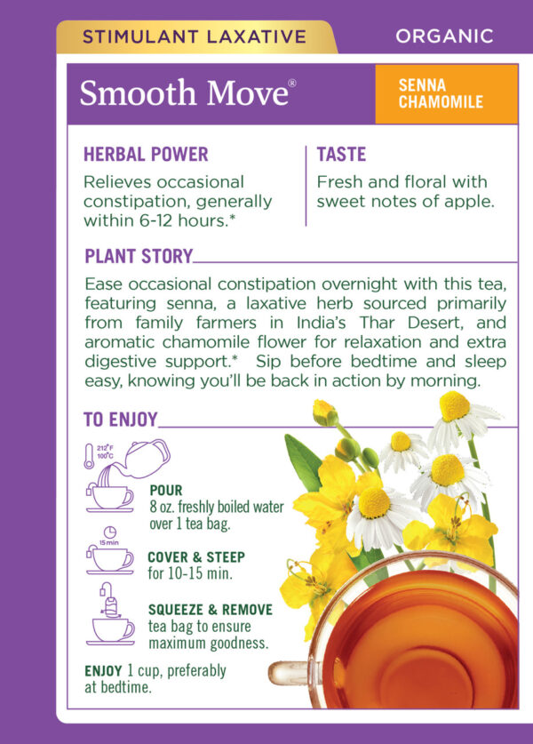 Traditional Medicinals Chamomile Smooth Move (6x16 Bag) - Image 2