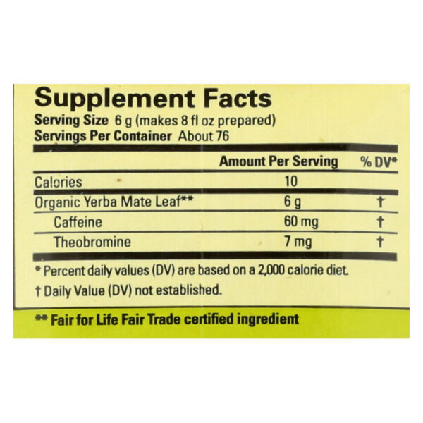 ECOTEAS Yerba Mate Pure Leaf Loose Tea (6x1LB) - Image 3