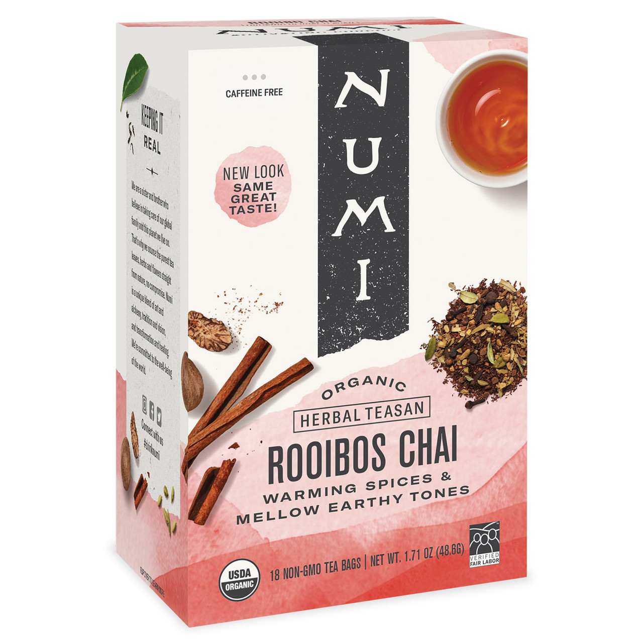 Numi Tea Ruby Chai Herbal Tea (6x18 Bag)