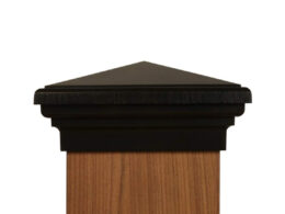 6x6 Post Cap │ Black Pyramid Top