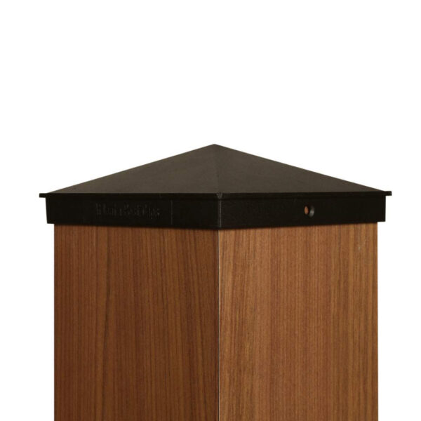 6x6 Post Cap │ Black Aluminum - Image 3