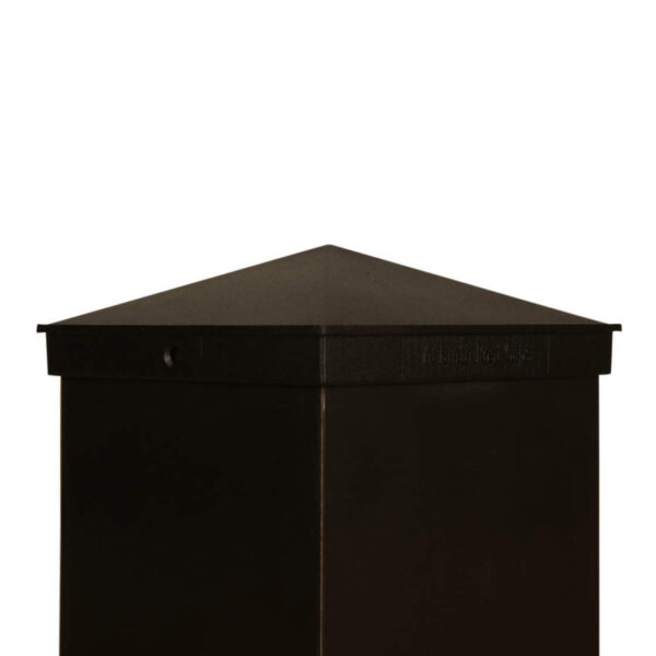 6x6 Post Cap │ Black Aluminum - Image 2