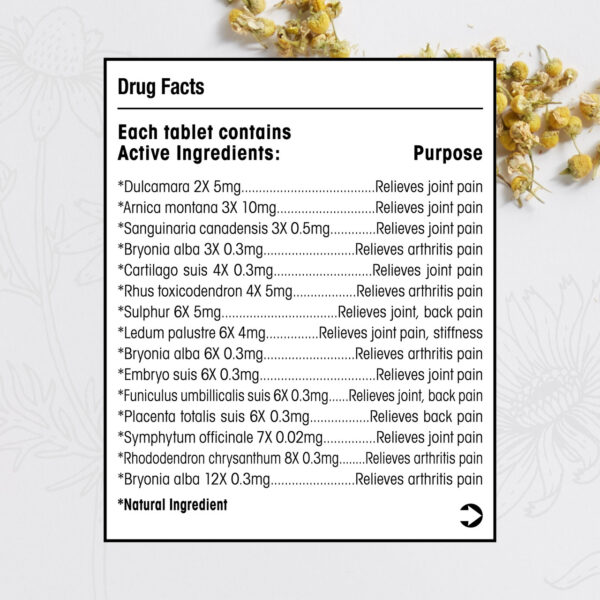 T-Relief Arnica Pain Relief 100 Tablets - Image 7