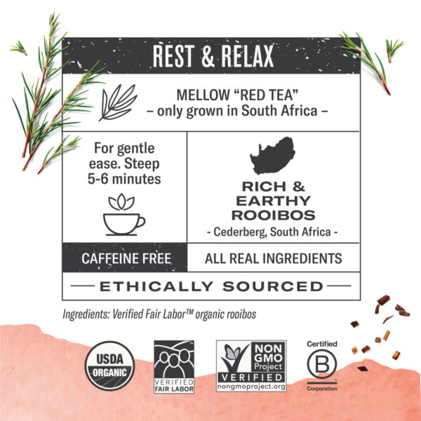 Numi Tea Rooibos Herb Herbal Tea (6x18 Bag) - Image 3