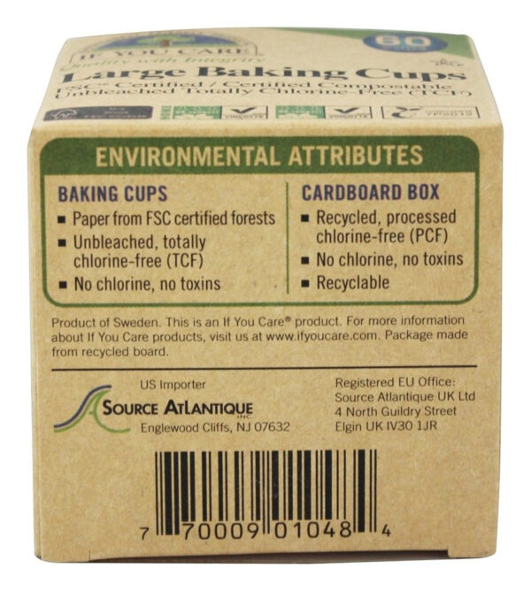 If You Care Brown-2.5" Baking Cups (1x60 CT) - Image 2