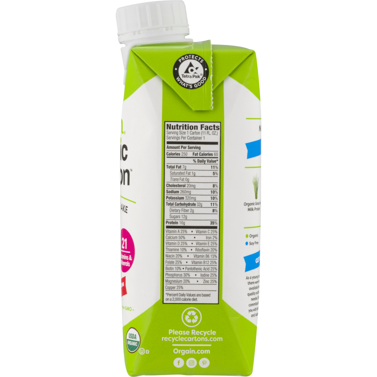 Orgain Organic Strawberry Nutrition Shake 4 Cartons (Pack of 3 Boxes) - Image 7