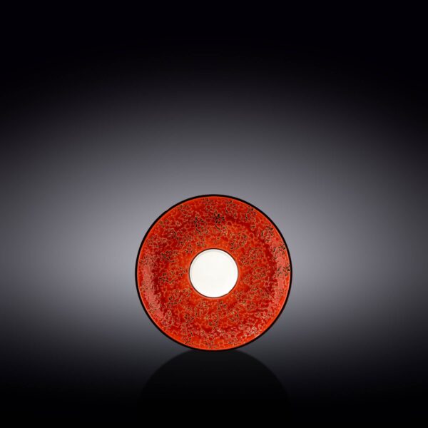 Red Porcelain Saucer 4.5" inch | 11 CM
