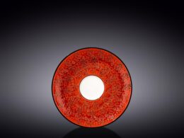 Red Porcelain Saucer 6" inch | 15 CM