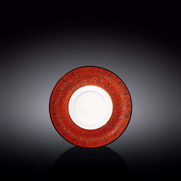 Red Porcelain Multi-Use Saucer 6.5" inch | 16 Cm