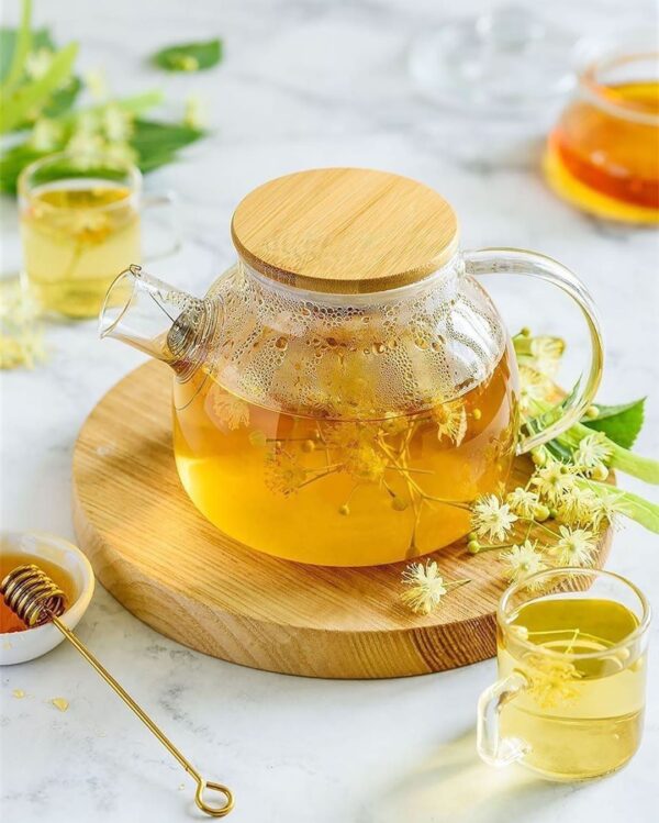 Thermo Glass Teapot 32 Fl Oz | High temperature and shock resistant - Image 4
