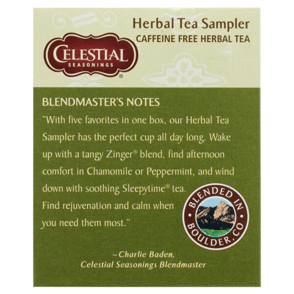 Celestial Seasonings Herbal Tea Sampler (6x18 Bag) - Image 2