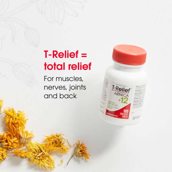 T-Relief Arnica+122 Lasting Pain Relief 100 Tablets - Image 3