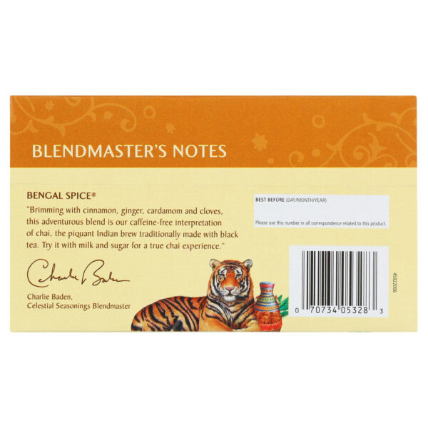 Celestial Seasonings Bengal Spice Herb Tea (6x20 Bags) - Image 7