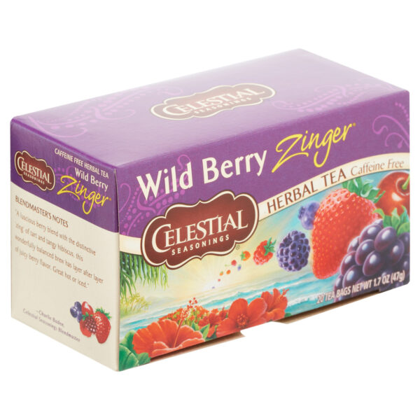 Celestial Seasonings Wild Berry Zinger Herbal Tea 20 Tea Bags (Pack of 6 Boxes) - Image 7