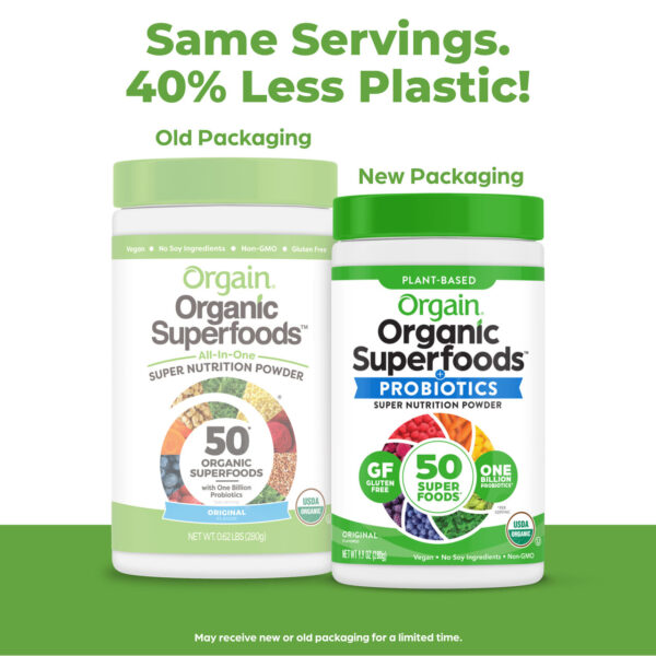 Orgain Organic Superfoods Probiotics Nutrition Powder 9.9 oz - Image 5