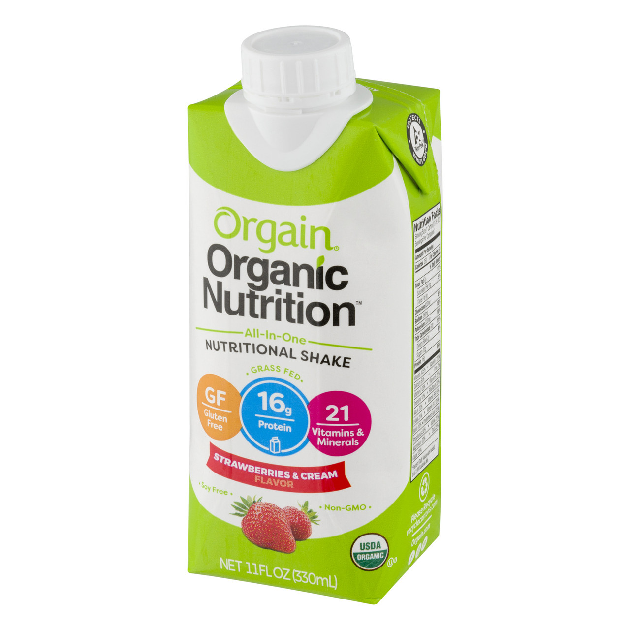 Orgain Organic Strawberry Nutrition Shake 4 Cartons (Pack of 3 Boxes) - Image 5