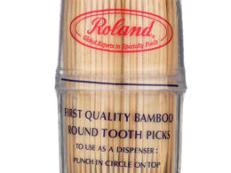 Roland Bamboo Toothpicks 300 Count (Pack of 12)