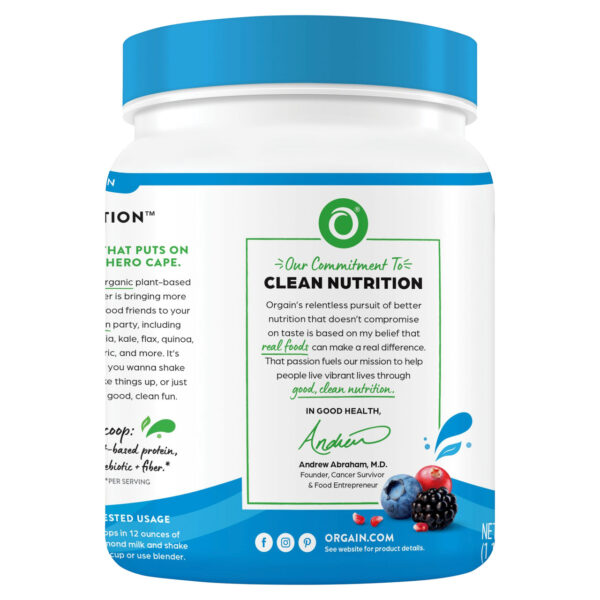 Orgain Organic Superfoods Vanilla Protein Powder 1.12 lb - Image 3