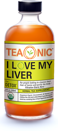 Teaonic Organic Detox I Love My Liver 2 oz (Pack of 6 Bottles)