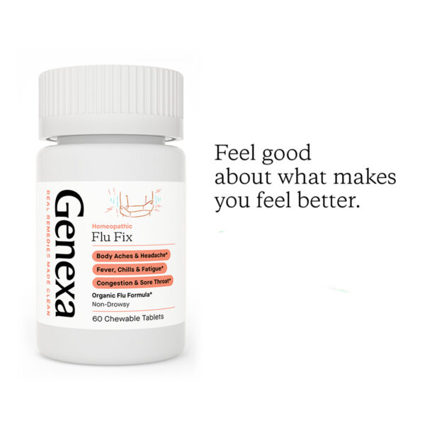Genexa Organic Flu Fix 60 Tablets - Image 5