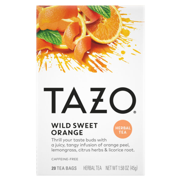 Tazo Tea Herbal Wild Sweet Orange Tea (6x20 Bag) - Image 8