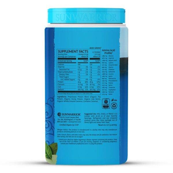 Sunwarrior Organic Protein Blend 1.65 oz - Image 4