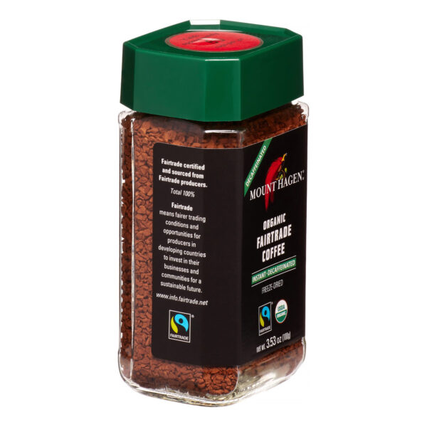 Mount Hagen Organic Decaffeinated Instant Coffee 3.5 oz (Pack of 6) - Image 2