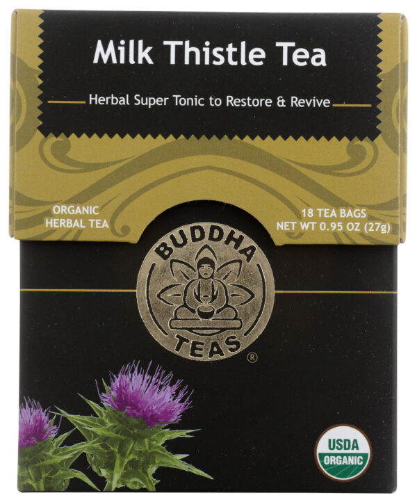 Buddha Teas Organic Milk Thistle Teas 18 Tea Bags (Pack of 6 Boxes)