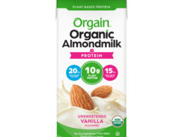 Orgain Organic Unsweetened Vanilla Almond Milk 32 oz (Pack of 6)